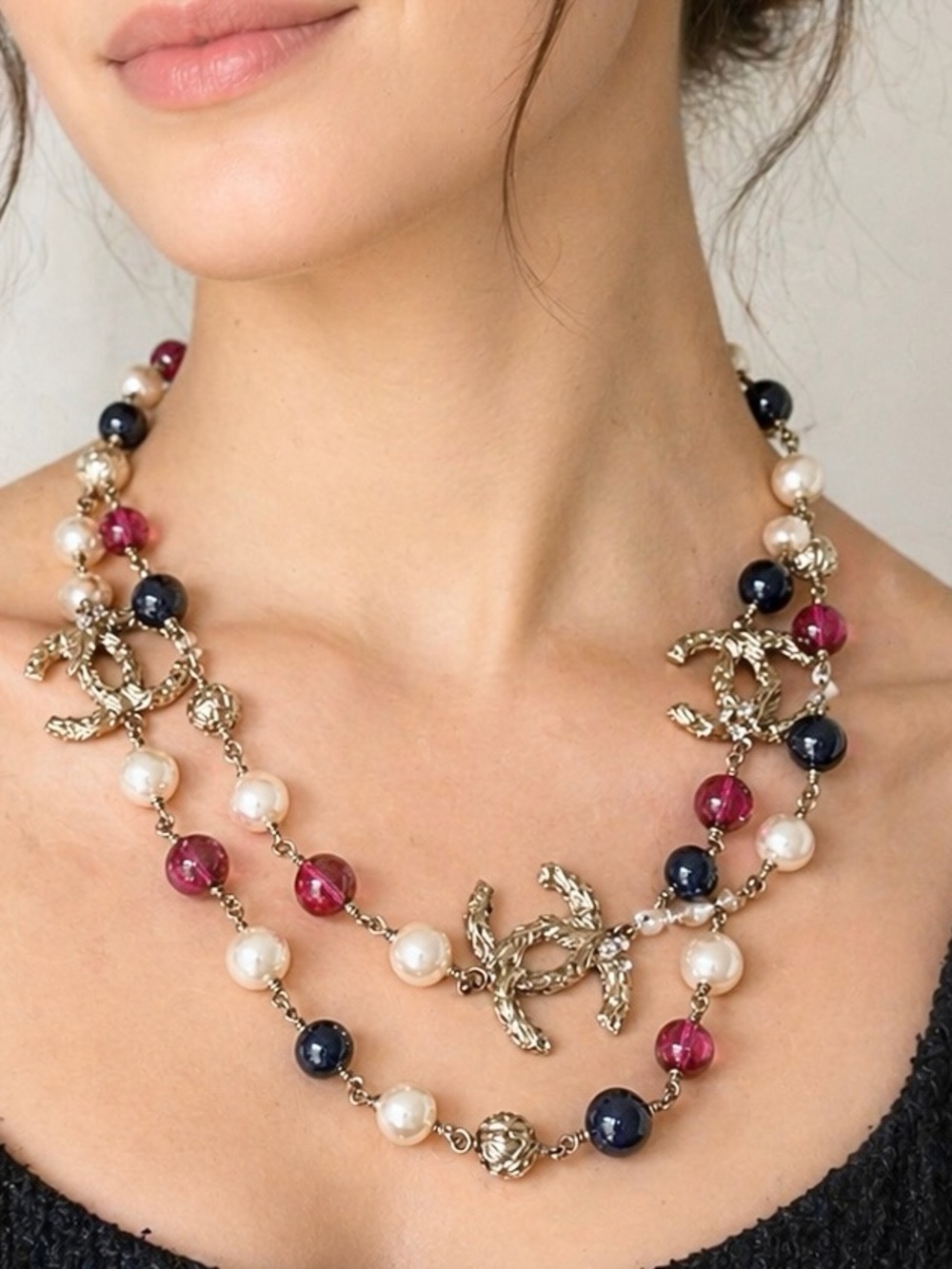 Chanel Beaded & Pearl Necklace